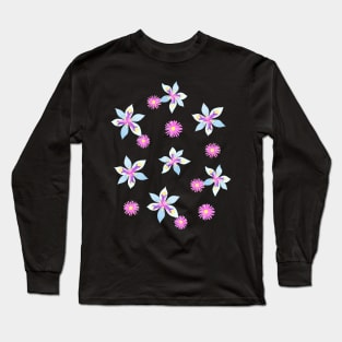 Wood Irises & Vygies - African Flora Long Sleeve T-Shirt